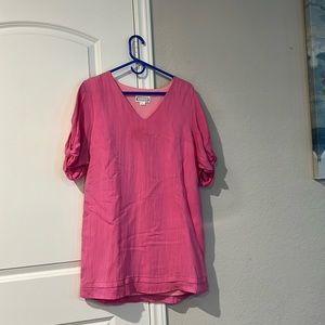 Hot pink Linen dress